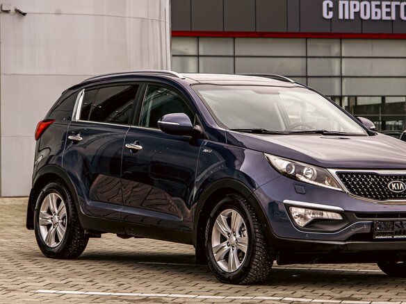 2014 Kia Sportage III Рестайлинг, синий - вид 8