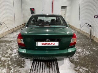 2002 Hyundai Accent ТагАЗ II, зелёный, 170000 рублей, вид 5