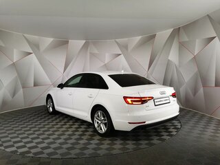 2017 Audi A4 30 TFSI Long V (B9), белый, 1765150 рублей, вид 4