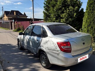 2013 Lada (ВАЗ) Granta I, серебристый, 130000 рублей, вид 4
