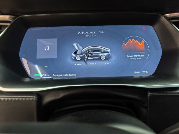 2017 Tesla Model S P90D I Рестайлинг, серый, 2740000 рублей - вид 10