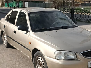 2004 Hyundai Accent ТагАЗ II, бежевый, 378101 рублей, вид 1