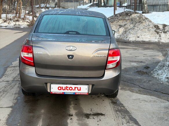 2017 Lada (ВАЗ) Granta I, серый, 520000 рублей - вид 6