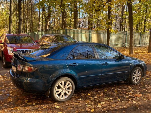 2007 Mazda 6 I (GG) Рестайлинг, зелёный, 630000 рублей - вид 2
