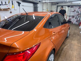 2016 Hyundai Solaris I Рестайлинг, оранжевый, 1000000 рублей, вид 3