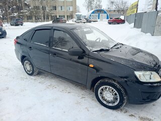 2014 Lada (ВАЗ) Granta I, чёрный, 390000 рублей, вид 4