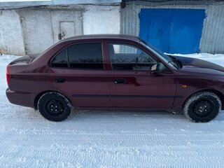 2008 Hyundai Accent ТагАЗ II, красный, 399969 рублей, вид 4