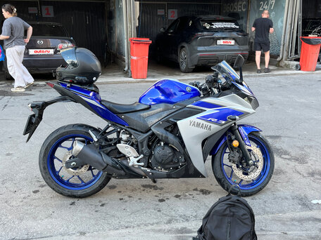 2015 Yamaha YZF-R3, синий, 435000 рублей, вид 1