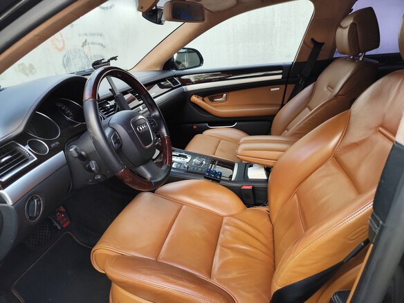 2008 Audi A8 II (D3) Рестайлинг 2, чёрный - вид 6