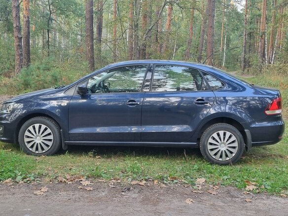 2016 Volkswagen Polo V Рестайлинг, синий - вид 9