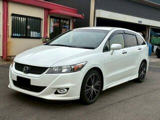 2014 Honda Stream II Рестайлинг, белый, 1040000 рублей, вид 4