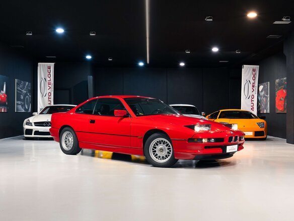 1990 BMW 8 серии 850i I (E31), красный, 10990000 рублей - вид 1