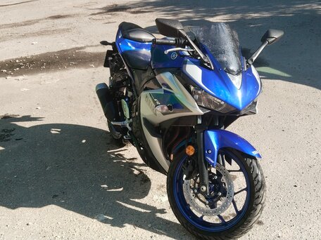 2015 Yamaha YZF-R3, синий, 450000 рублей, вид 2