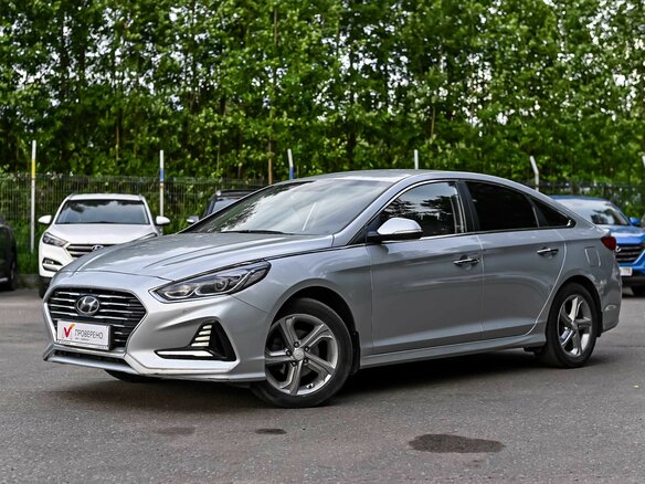 2018 Hyundai Sonata VII (LF) Рестайлинг, серебристый