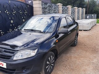 2014 Lada (ВАЗ) Granta I, чёрный, 250000 рублей, вид 2