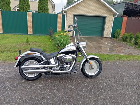 2004 Harley-Davidson Fat Boy, серебристый, 690000 рублей, вид 1