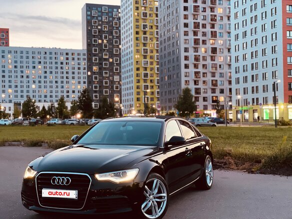 2012 Audi A6 IV (C7), чёрный