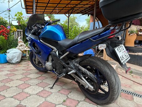2006 Kawasaki ER-6F (Ninja 650R), синий, 360000 рублей, вид 2