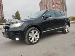 2012 Volkswagen Touareg II, чёрный, 1700000 рублей, вид 1