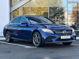 2018 Mercedes-Benz C-Класс 200 IV (W205) Рестайлинг, синий, 2950000 рублей, вид 3