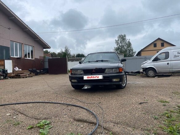 1991 Mitsubishi Galant VI, чёрный, 100000 рублей