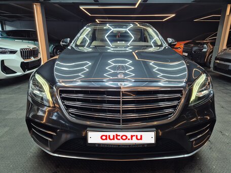 2018 Mercedes-Benz S-Класс 560 VI (W222, C217) Рестайлинг, чёрный, 4100000 рублей, вид 1