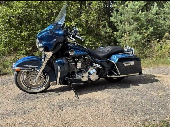 2004 Harley-Davidson Electra Glide, синий, 560000 рублей - вид 5