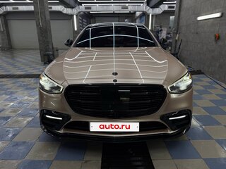 2021 Mercedes-Benz S-Класс 500 Long 4MATIC VII (W223), золотистый, 12500000 рублей, вид 2