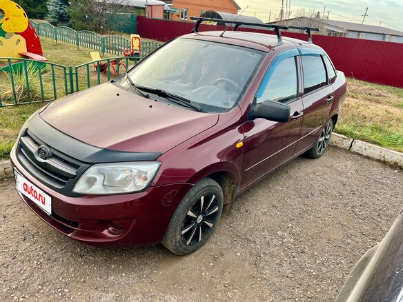 2013 Lada (ВАЗ) Granta I, серебристый, 310000 рублей - вид 3