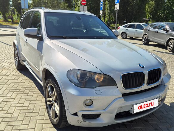 2009 BMW X5 30d II (E70), серебристый, 1700000 рублей - вид 1