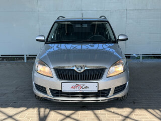 2014 Skoda Fabia II Рестайлинг, серебристый, 599000 рублей, вид 2