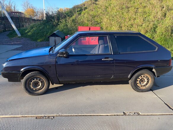 1998 Lada (ВАЗ) 2108, синий, 120000 рублей - вид 3
