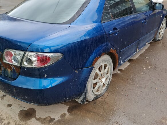 2005 Mazda 6 I (GG), зелёный, 200000 рублей - вид 5