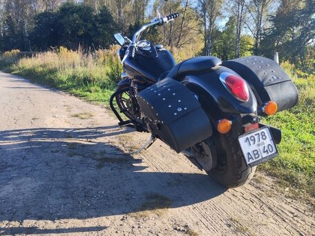 2008 Kawasaki VN900 Vulcan, чёрный, 450000 рублей, вид 4