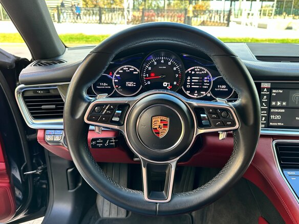 2017 Porsche Panamera 4 II, синий, 5700000 рублей - вид 9