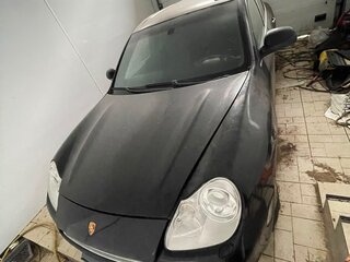 2004 Porsche Cayenne Turbo I (955), чёрный, 1150000 рублей, вид 3