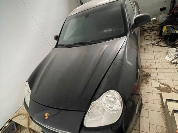 2004 Porsche Cayenne Turbo I (955), чёрный, 1150000 рублей - вид 2