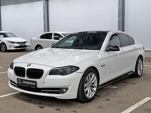 2014 BMW 5 серии Long 520Li VI (F10/F11/F07) Рестайлинг, белый, 1670000 рублей