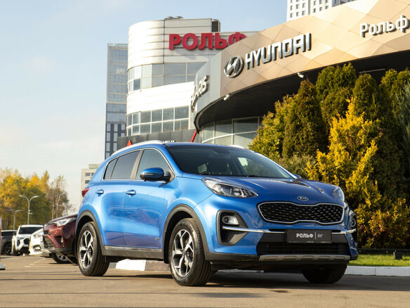 2021 Kia Sportage IV Рестайлинг, синий, 2753000 рублей - вид 1
