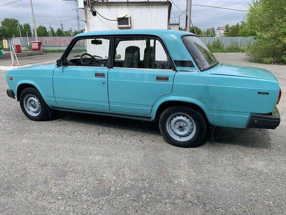 2001 Lada (ВАЗ) 2107, голубой, 450000 рублей - вид 5