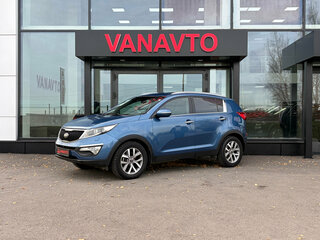 2014 Kia Sportage III Рестайлинг, синий, 1320000 рублей, вид 1