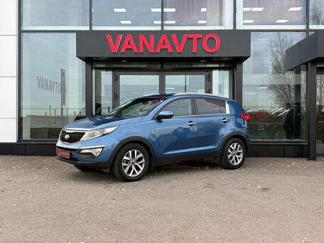 2014 Kia Sportage III Рестайлинг, синий, 1320000 рублей, вид 1
