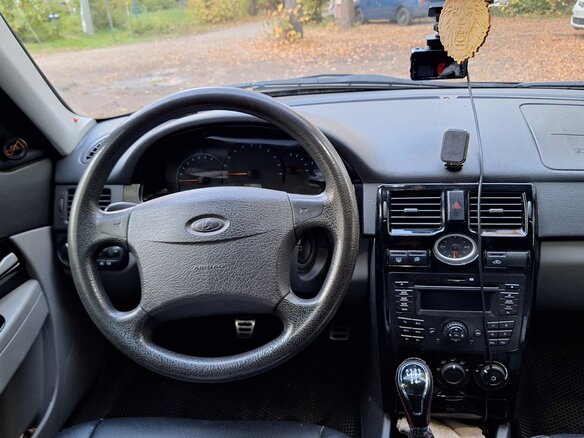2012 Lada (ВАЗ) Priora I, чёрный, 447000 рублей - вид 5