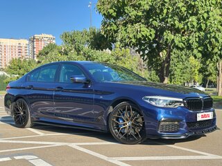 2017 BMW 5 серии 540i xDrive VII (G30/G31/G38), синий, 3599000 рублей, вид 3