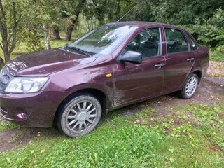 2014 Lada (ВАЗ) Granta I, пурпурный, 350000 рублей, вид 2