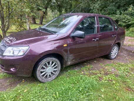 2014 Lada (ВАЗ) Granta I, пурпурный, 350000 рублей, вид 2