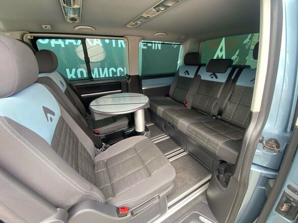 2007 Volkswagen Multivan T5, голубой, 1865000 рублей - вид 11