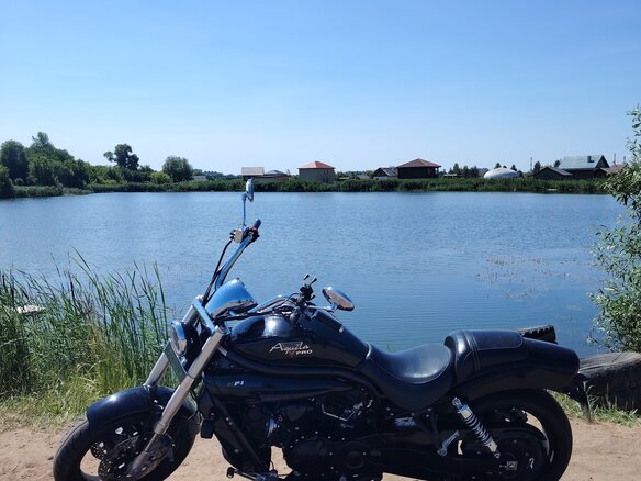 2013 Hyosung Aquila GV650, чёрный, 410000 рублей - вид 4