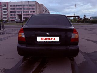 2007 Hyundai Accent ТагАЗ II, чёрный, 209000 рублей, вид 5