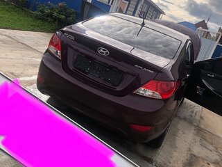 2013 Hyundai Solaris I, фиолетовый, 1100000 рублей, вид 2